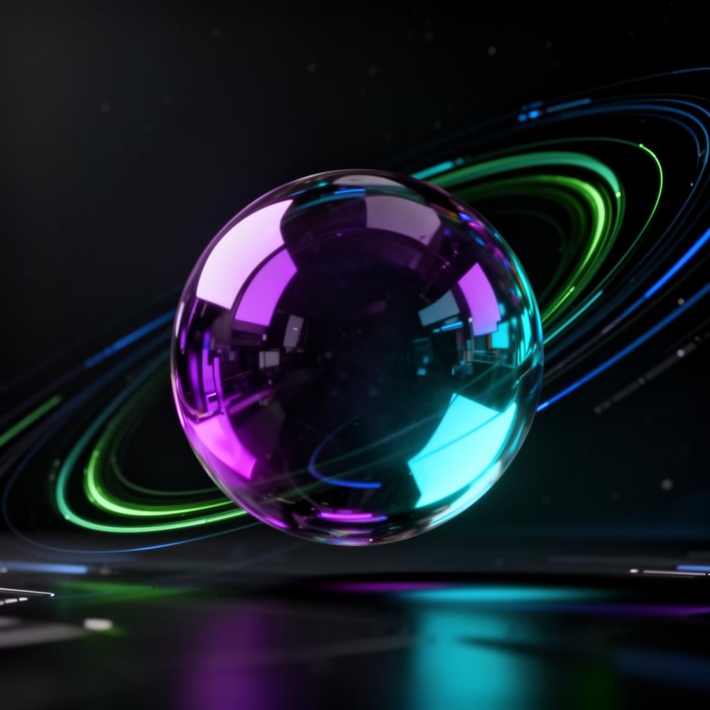 Abstract 3D technology visualization